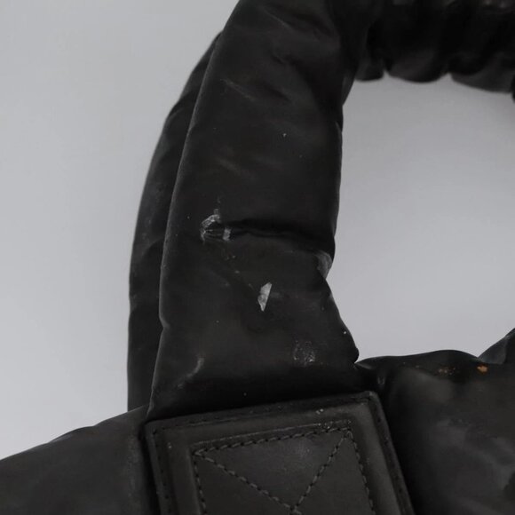 CHANEL Cococoon Hand Bag Nylon Black Silver CC - Picture 12 of 16